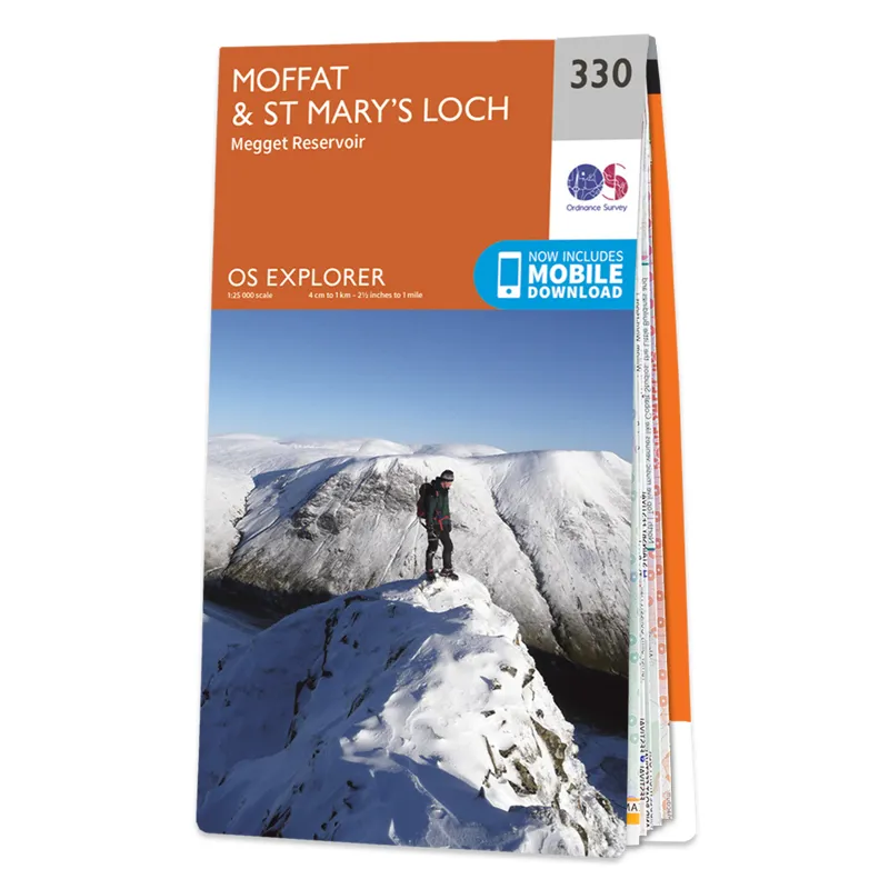 OS Explorer Map 330 - Moffat and St Mary's Loch